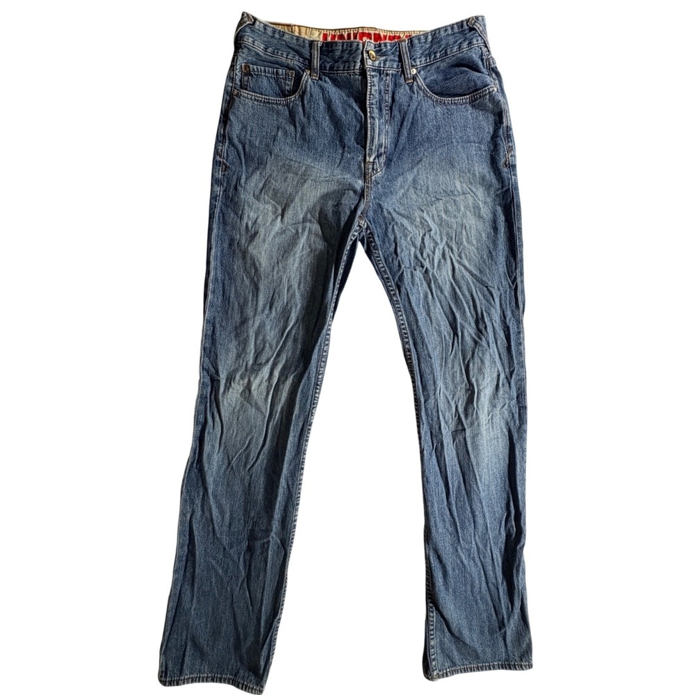 Unionbay Straight Leg Jeans Mens 34x34‎ Blue 100% Cotton Classic Casual Denim